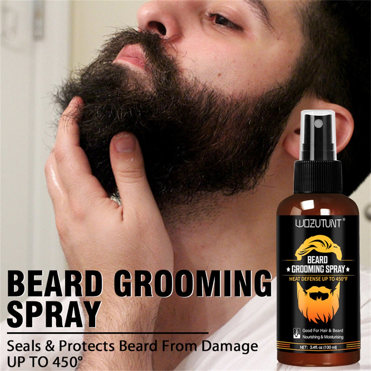 Hair Care Heat Protectant - Spray de soin pour barbe, revitalisant