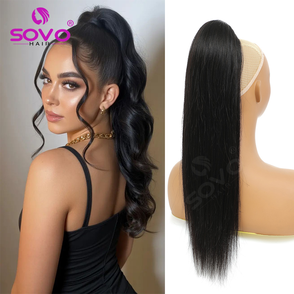 Clip In Hair Piece - Queue de cheval 100% cheveux humains