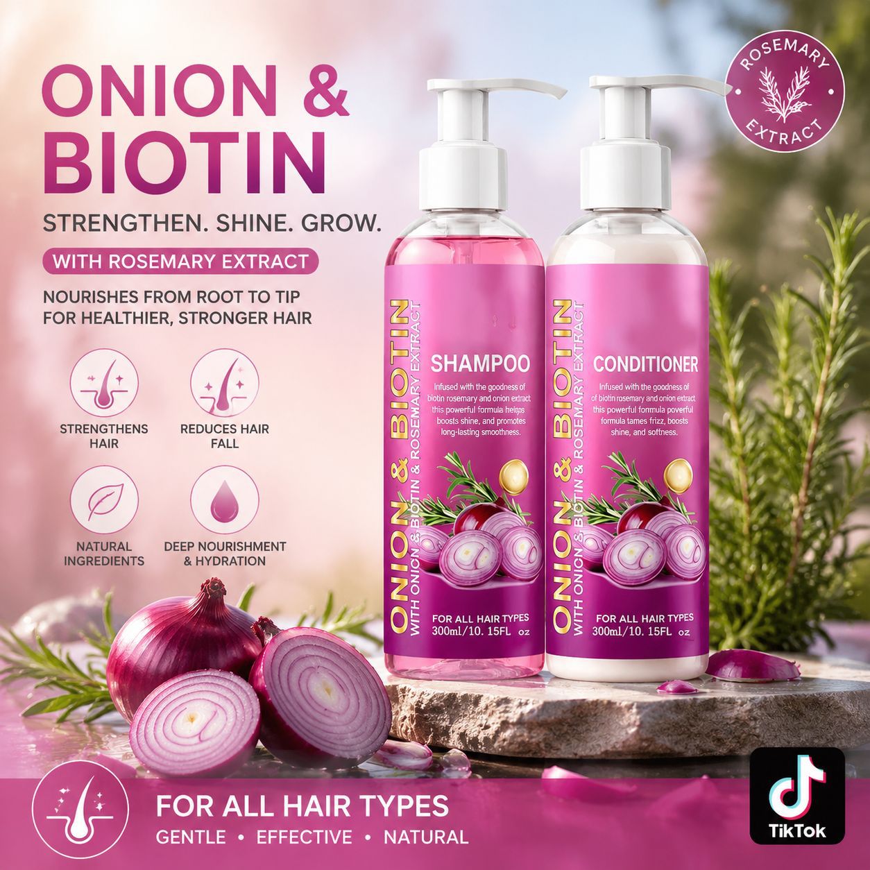 Hair Care Conditioner - Shampoing et après-shampoing à la biotine