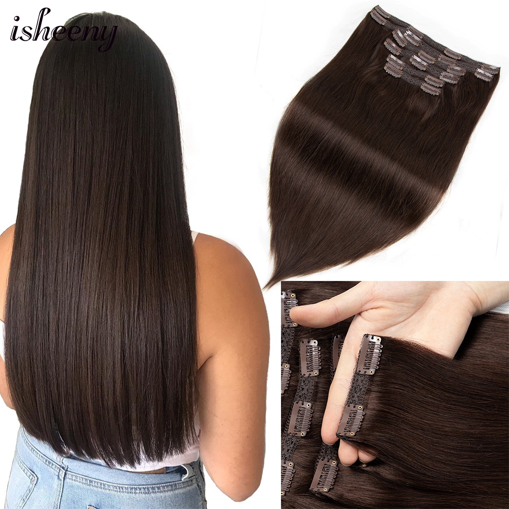 Clip In Hair Piece - Isheeny-Extensions de Cheveux Humains Lisses à
