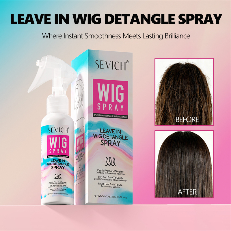 Hair Care Heat Protectant - Spray pour perruque sans rinçage, Solution