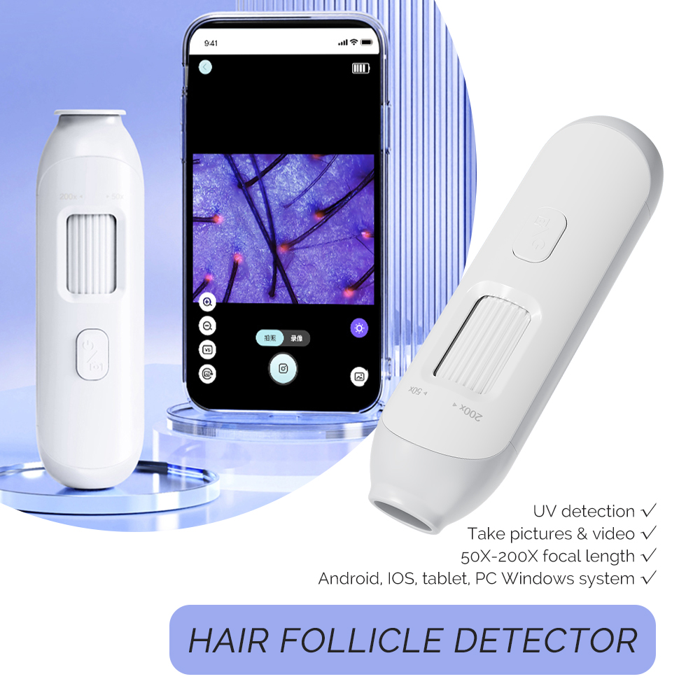 Hair Porosity Test - Nouveau détecteur de follicules pileux 50X-200X,