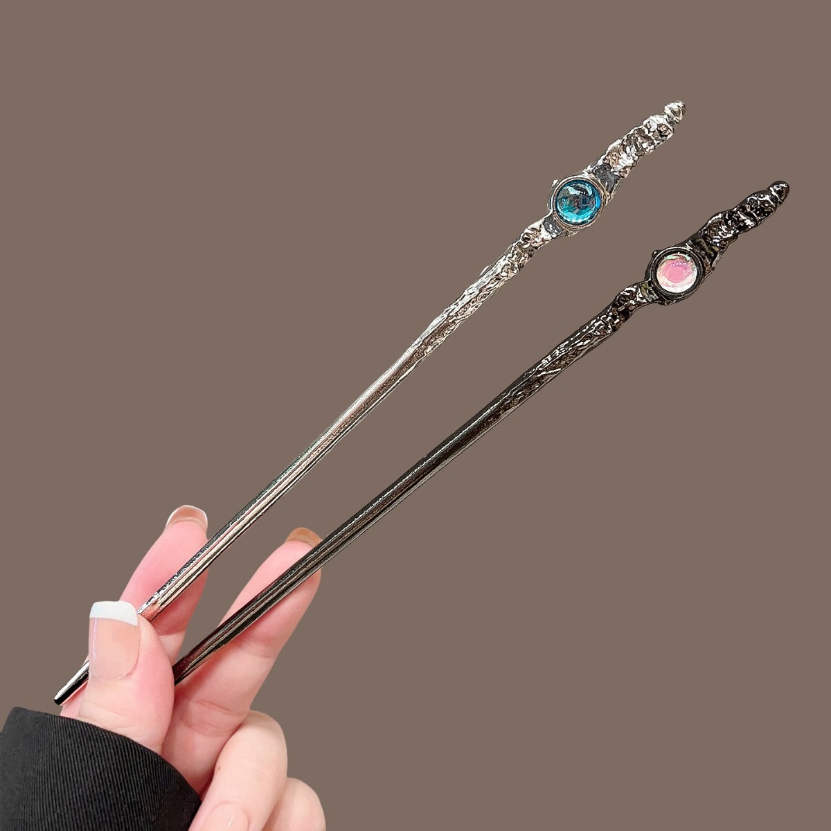Clip In Hair Piece - 2 pièces luxueux élégant or Mini
