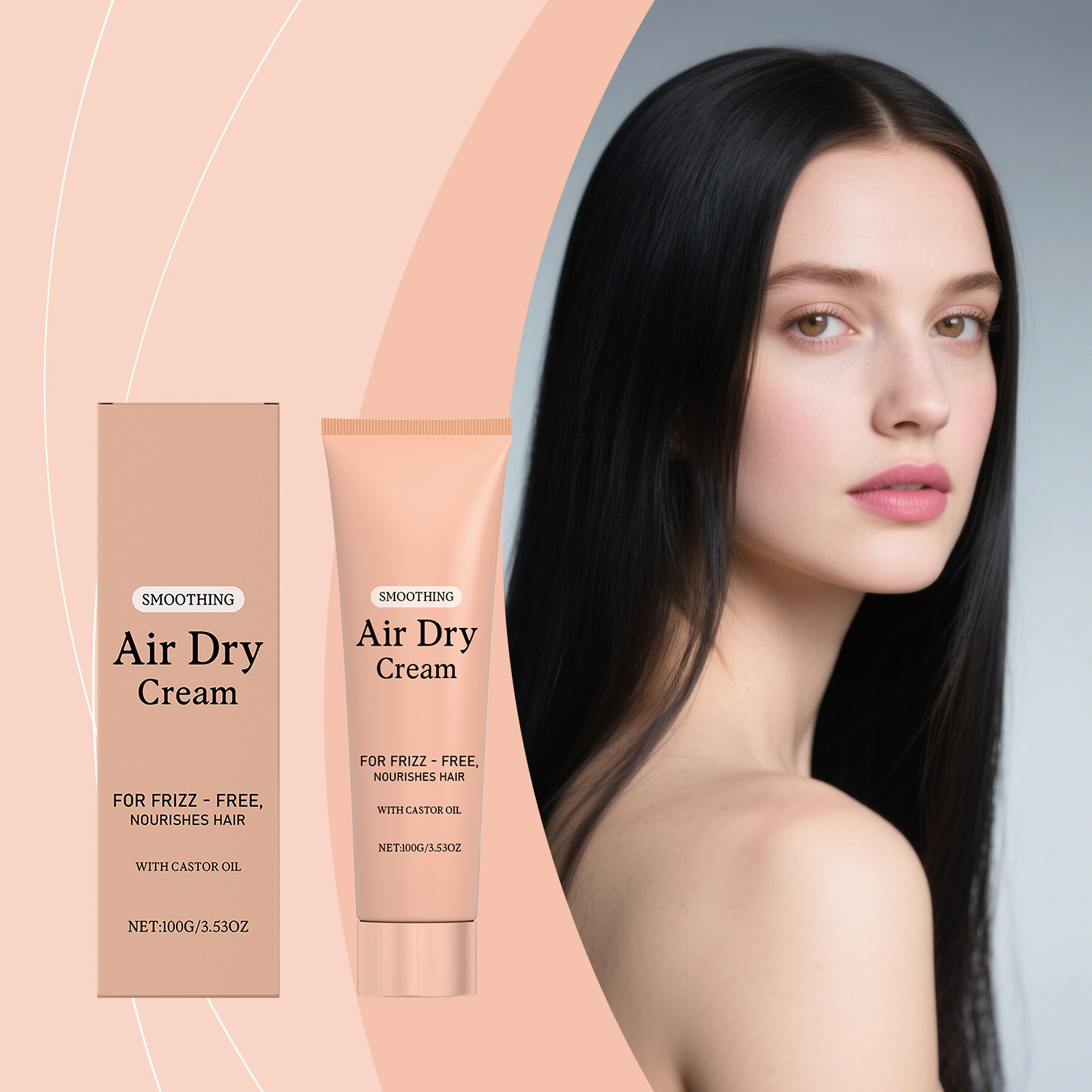 Hair Care Frizzy Hair - Crème Capillaire Lissante Séchage à l'Air