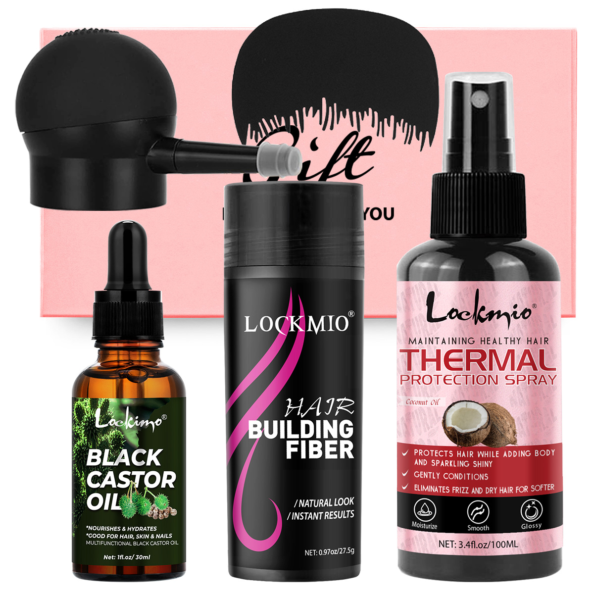 Hair Care Heat Protectant - Kit de Soins et de Croissance