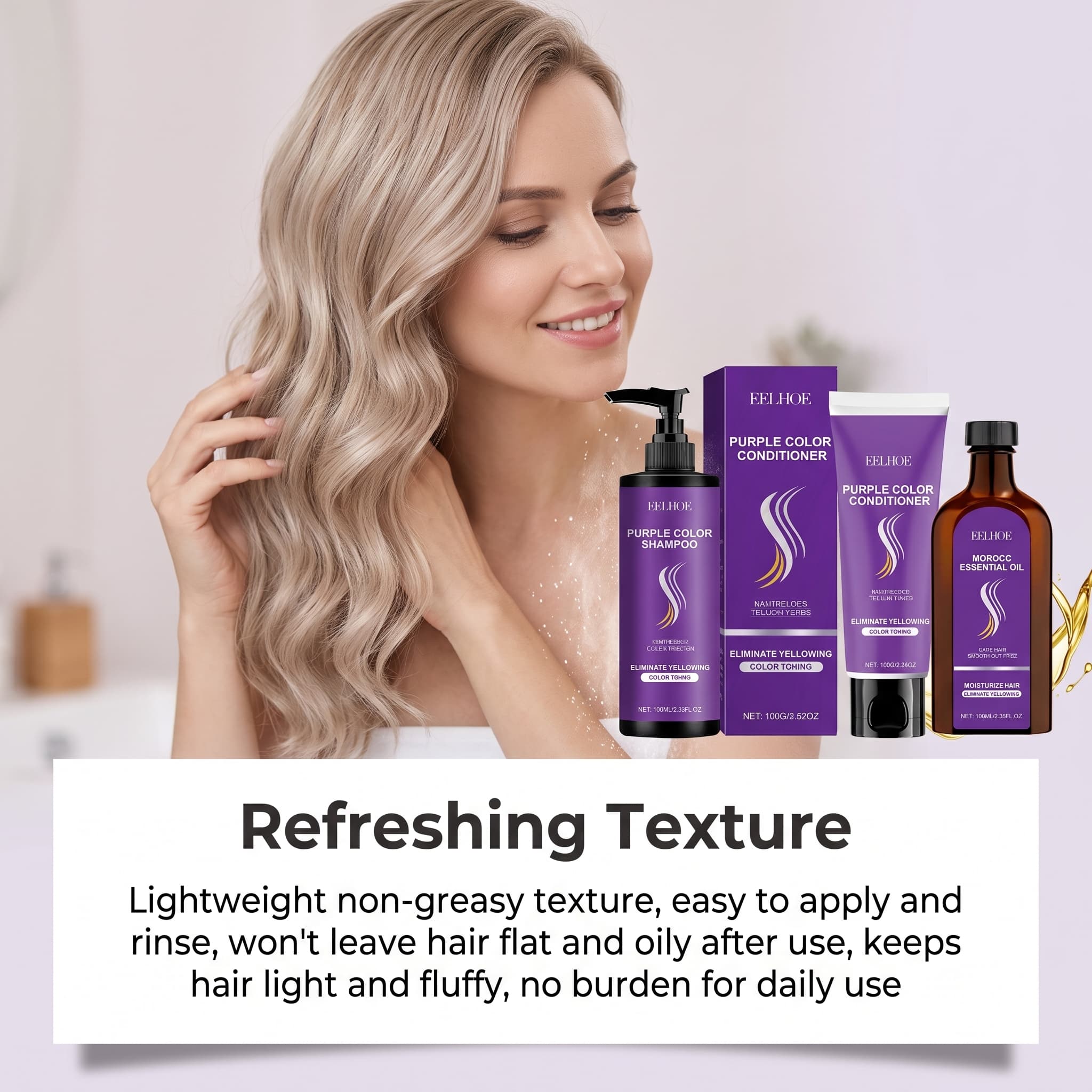 Ensemble shampoing violet avec - Hair Care Conditioner avis et prix