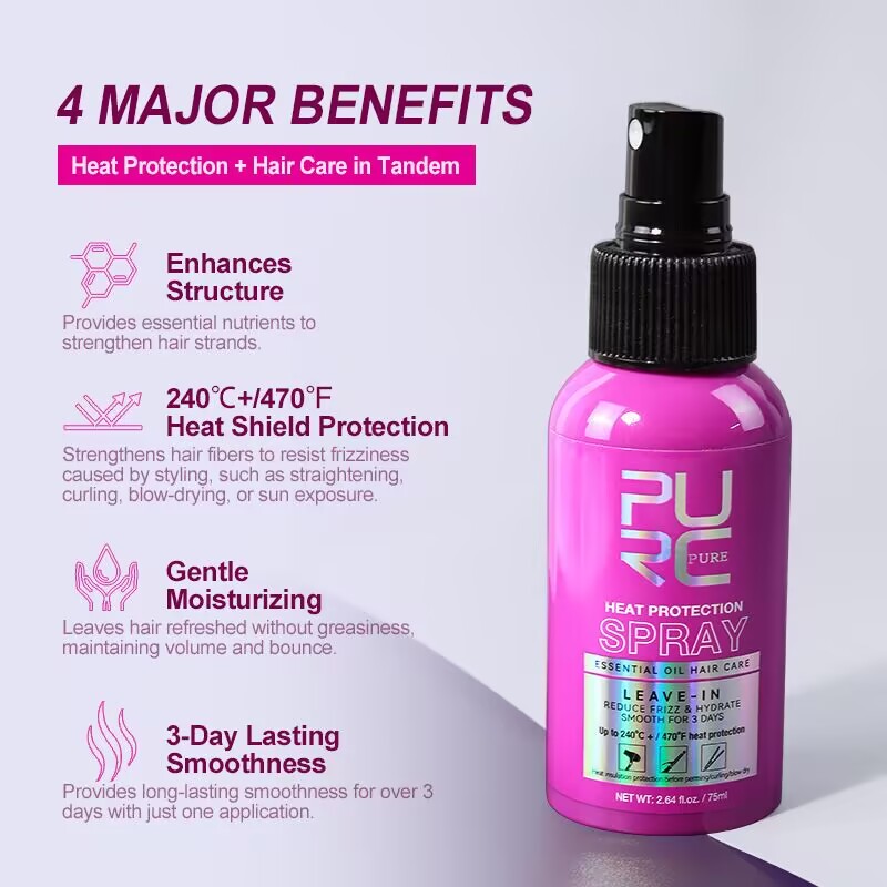Spray protecteur thermique PUR - Hair Care Heat Protectant avis et prix