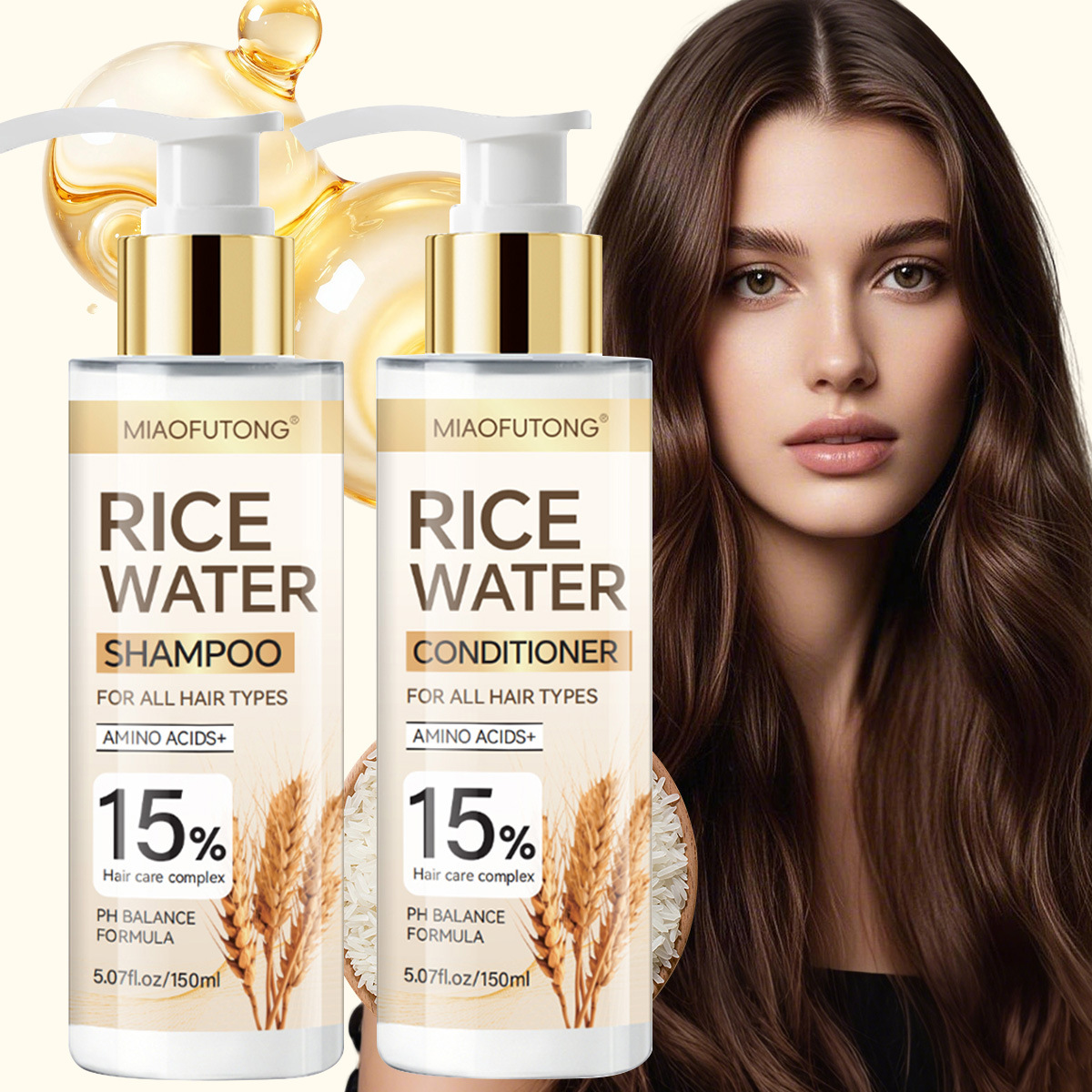 Kit de lavage capillaire à l'e - Hair Care With Rice Water avis et prix