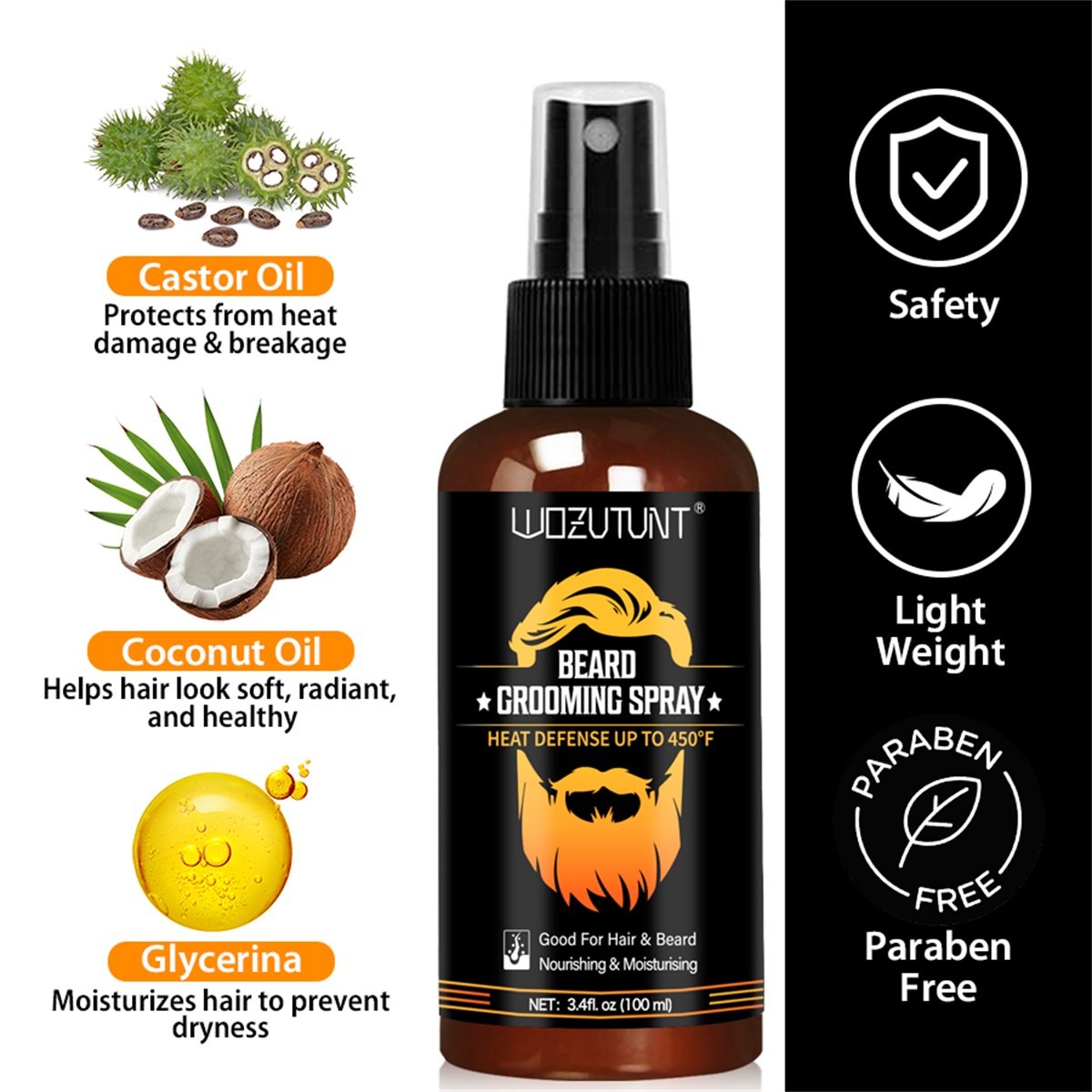 Spray de soin pour barbe, revi - Hair Care Heat Protectant avis et prix