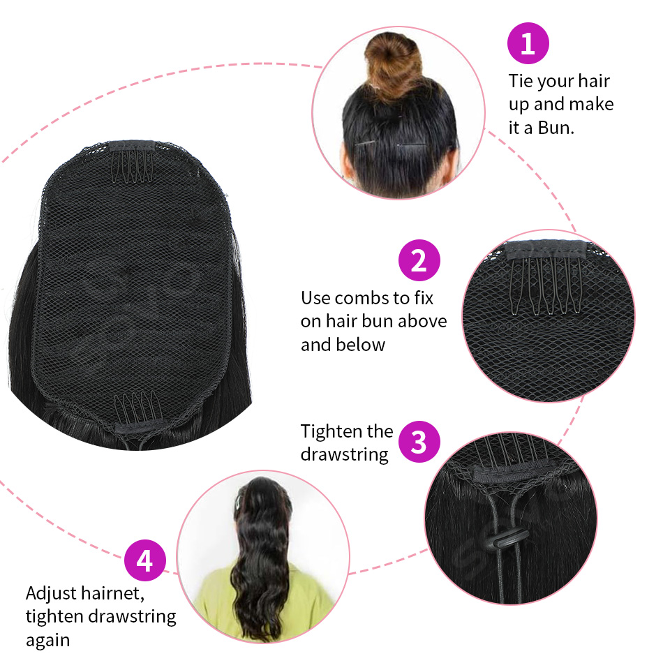 Queue de cheval 100% cheveux h - Clip In Hair Piece avis et prix